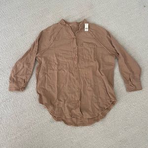 Aerie brown beach coverup